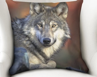 oFloral Nordic Simple Watercolor Painting Wolf Animals Art Throw Pillow Case Cushion Cover Home Office Decorative Square Pillowcase 18 X 18 Inches oFloral Nordic Simple Watercolor Painting Wolf Animals Art Throw Pillow Case Cushion Cover Home Office Decorative Square Pillowcase 18 X 18 Inches