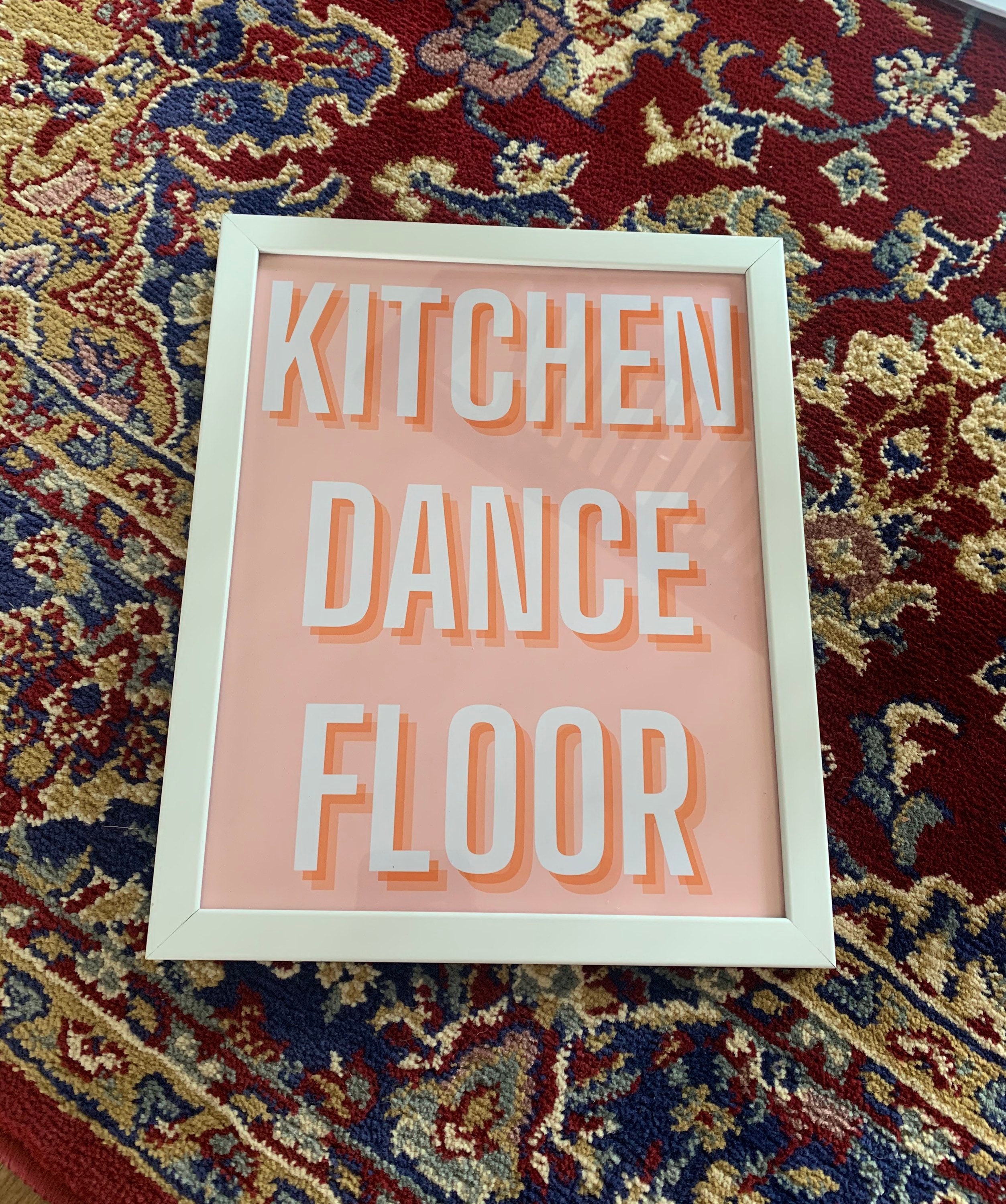 Kitchen Dance Floor Print Framed Kitchen Disco Print Size Etsy
