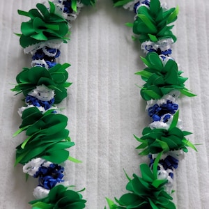 Hawaiian Style Lei | Ribbon | Kukui Nut Lei | For Girls | Lei for boys | Graduation Gift | Customizable Lei