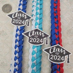 Graduation lei | Single Braided Lei | Class of 2025 | Customized Lei