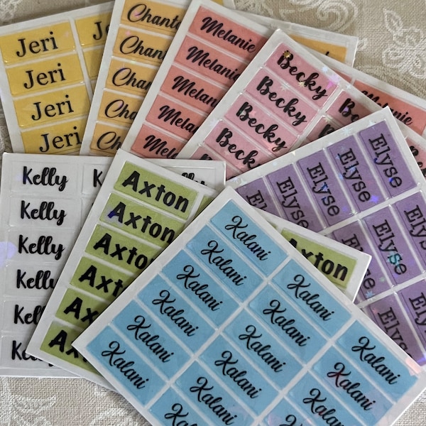 Custom Name Labels | School Supplies | Labels | For Girls | For Boys | Back to School | Custom Labels