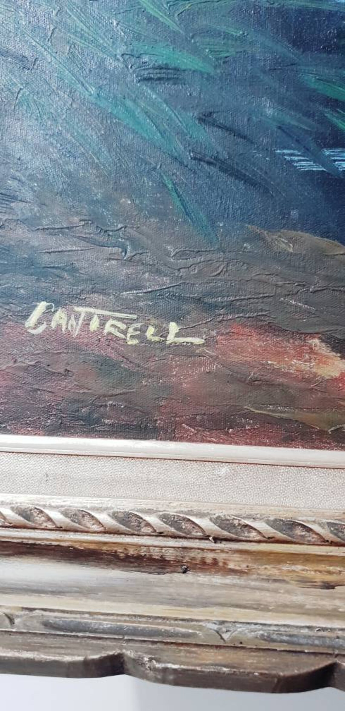 Stunning Large Signed Phillip CANTRELL Original Mid Century | Etsy