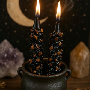 Protection and Banishment Spell Candle (1) | Ritual Ready Candles | Dressed with Altar Oil and Herbs | Shielding | Banishment