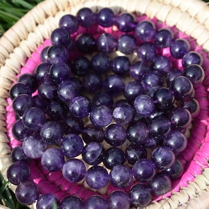 High-Quality Amethyst Bracelet | Natural Healing Crystal for Protection, Intuition & Stress Relief