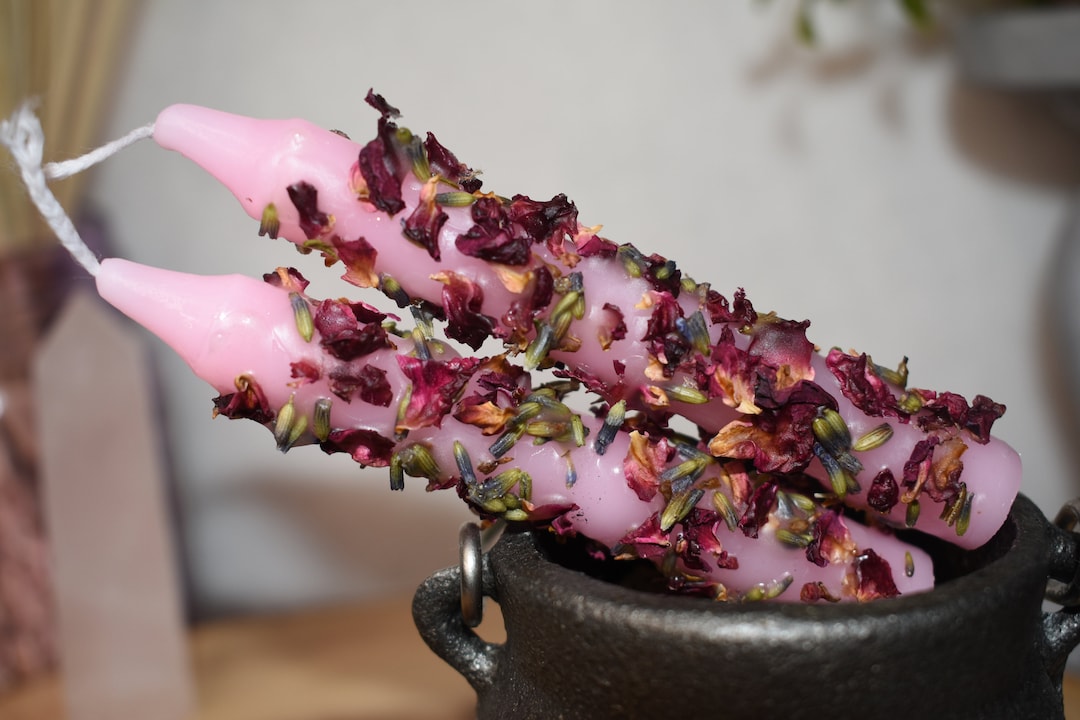 LOVE Spell Candle 2 Come to Me Spell Candle Pink Dressed Spell Candle