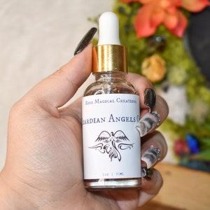 Guardian Angel Protection & Guidance Oil | Handcrafted Anointing Ritual Oil | Enhance Awareness and Visions