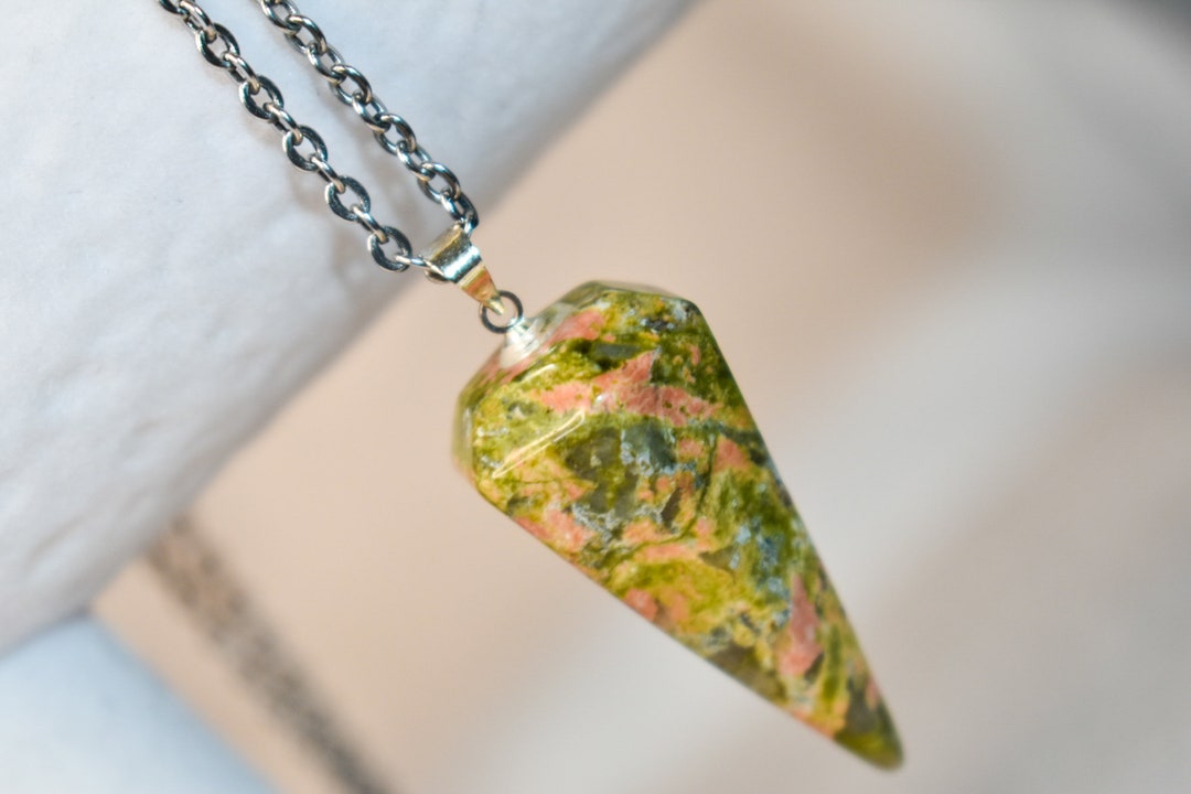 Crystal Pendulum Necklace Pendulum Dowsing Healing Etsy UK
