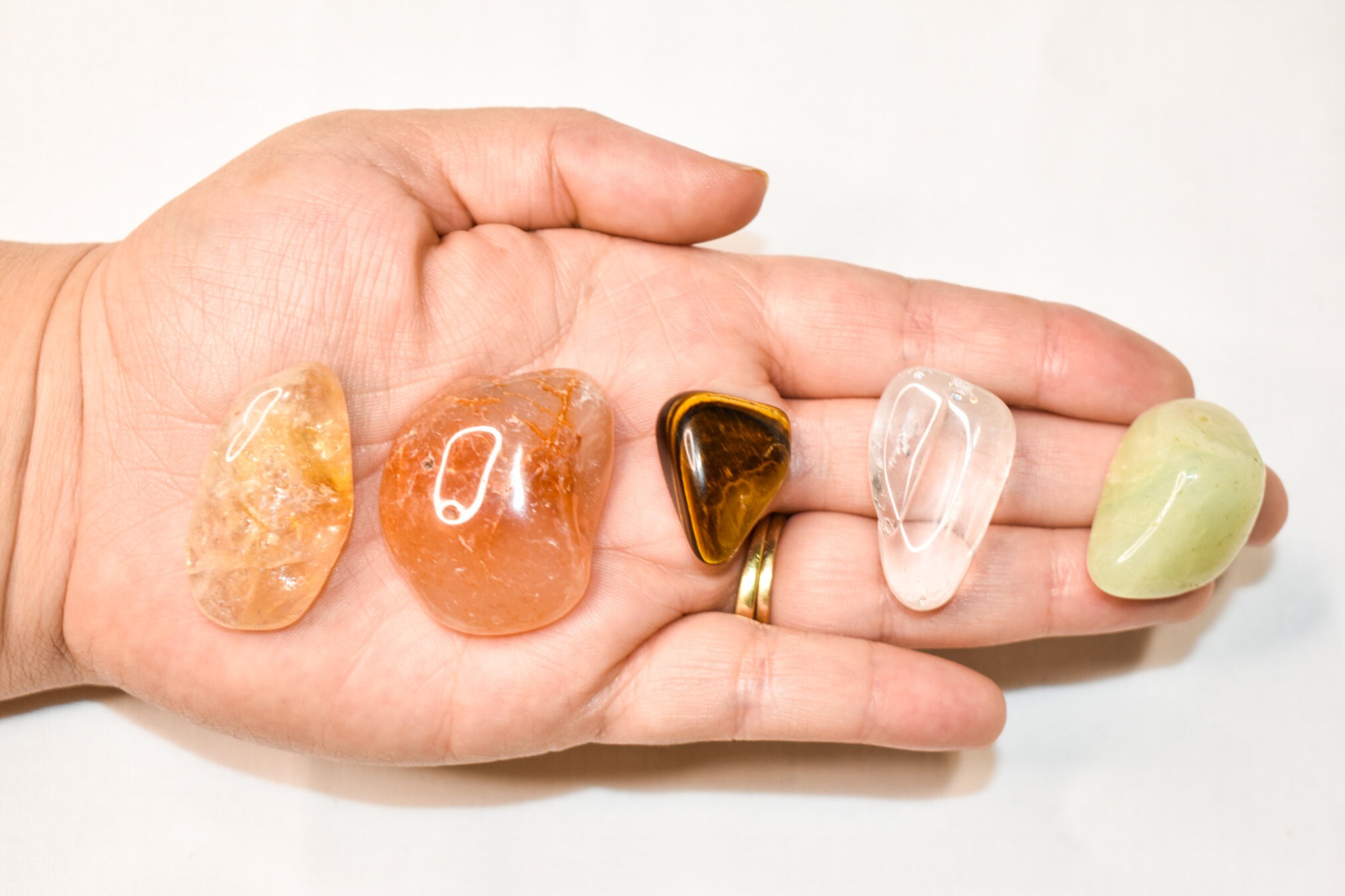 Good Luck Crystal Set Lucky Charm With Pouch Crystal Gift Etsy