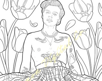 Download Harry Coloring Book Etsy