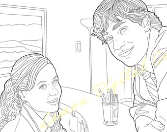 The Office Coloring Etsy
