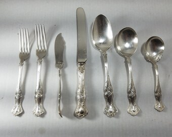 1897 BERKSHIRE Pattern Hollow Forks or Knives Plus  By 1847 Rogers Silver Plate 