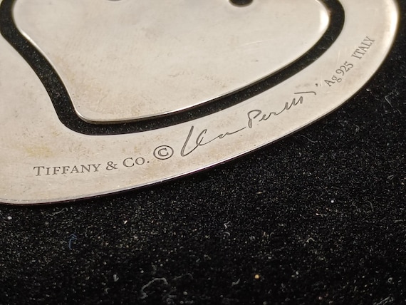 Tiffany & Co. Elsa Peretti Sterling Silver Heart Bookmark Money