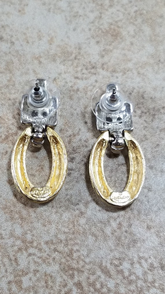 GIVENCHY Two Tone door knocker Stud Earrings (VBM… - image 2