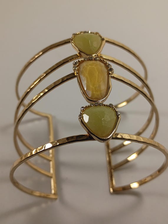 Michael Kors Brilliance Statement Three Stone Gol… - image 3