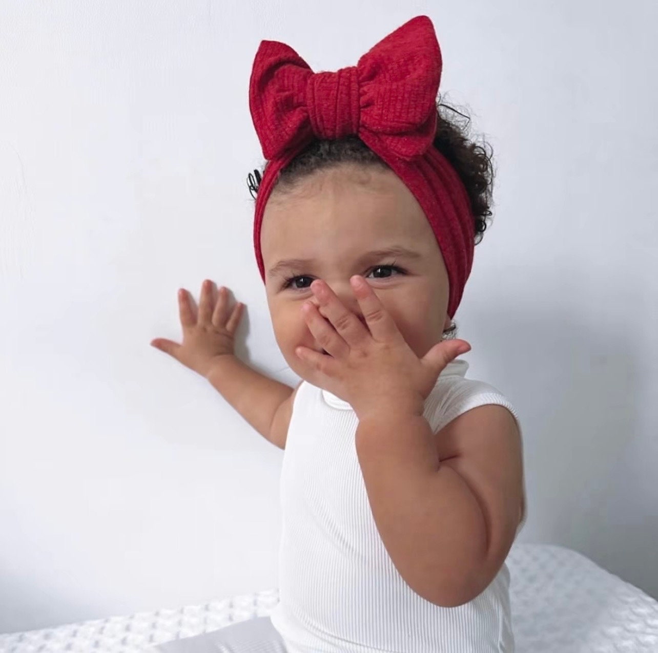HOT Red Bow Big Bows For Newborn Baby Girl Baby Headbands
