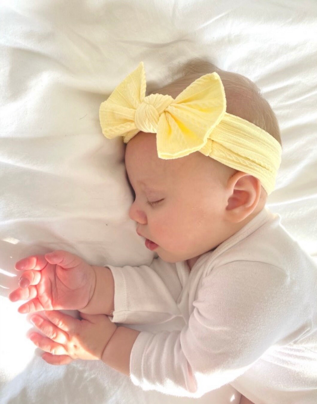 Lemon Cable Knit Bow Headband - Etsy UK