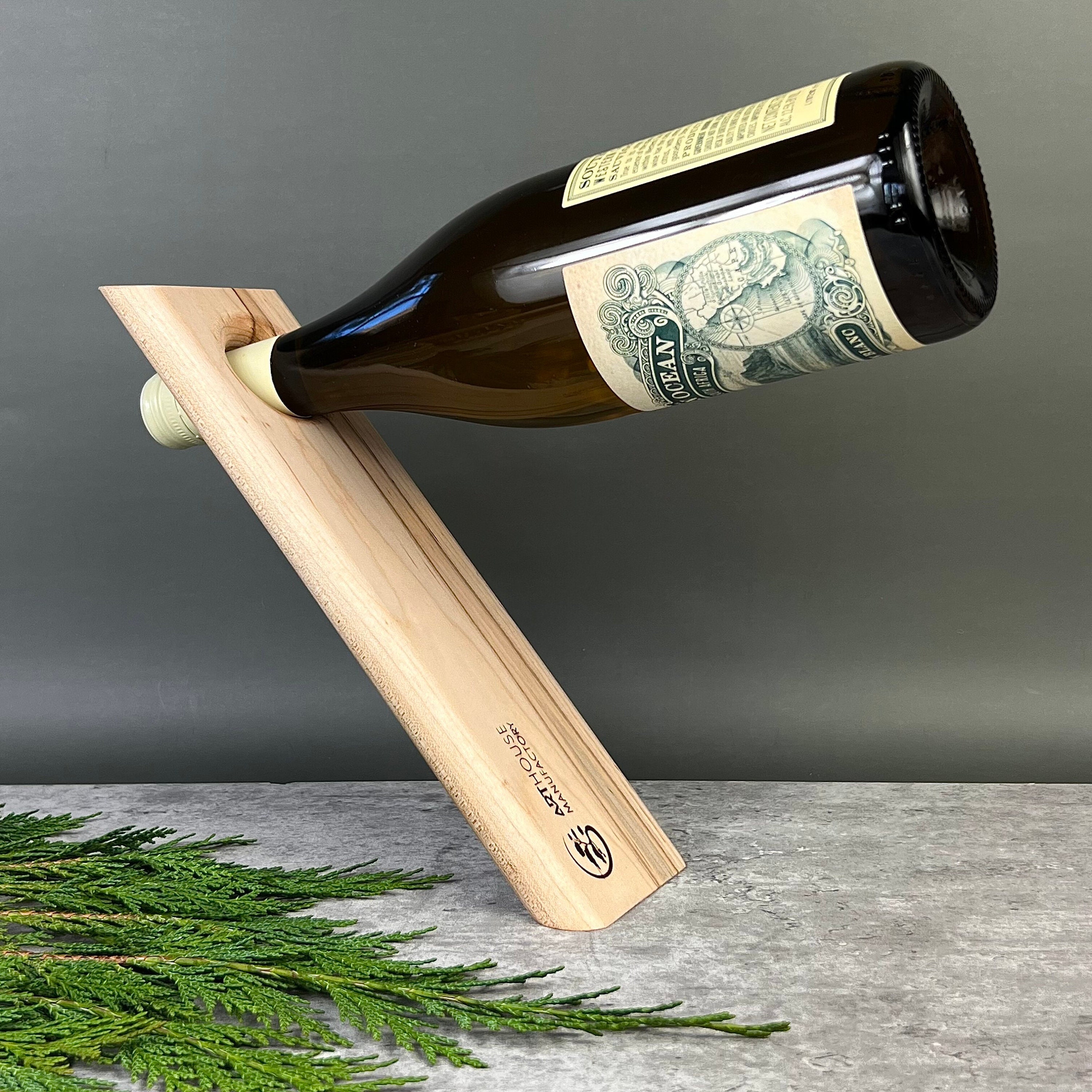 Gravity Wine Bottle Holder Balancing Wine Bottle Holder Wine Bottle Rack Gravity Bottle Holder Levitating Bottle Stand Housewarming Gift Etsy