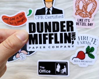 Dunder Mifflin Sticker, The Office, Waterproof Vinyl Decal