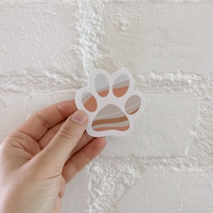 Paw Print Vinyl Sticker l Animal Lover l Sticker l Paw Print l Water Bottle Sticker