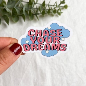 Chase Your Dreams Vinyl Sticker