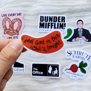 I feel God In This Chilis Tonight Vinyl Sticker l The Office l Michael Scott