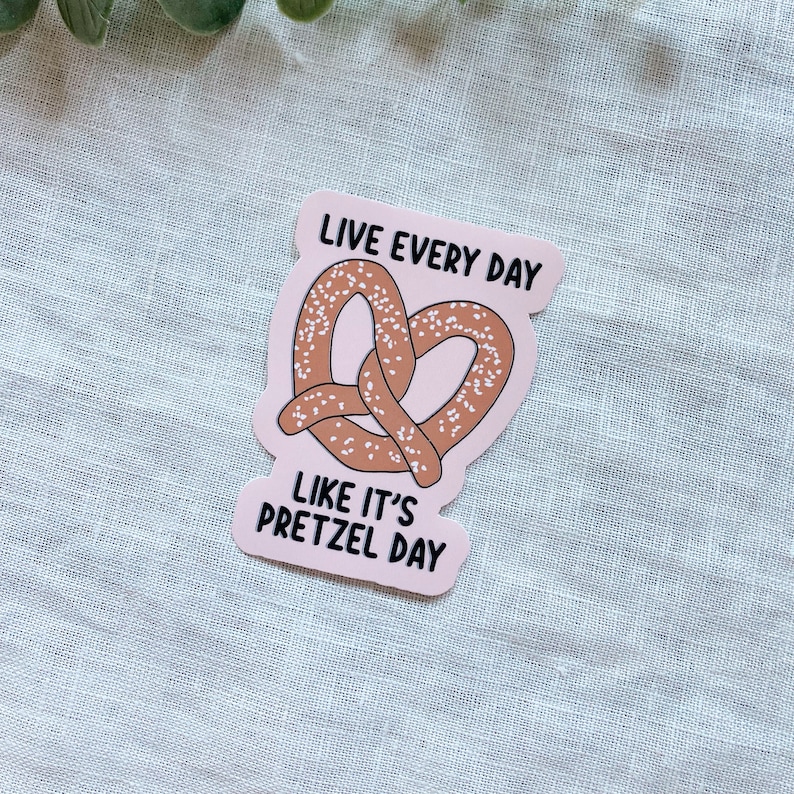 Pretzel Day Vinyl Sticker L the Office L the Office Sticker L Laptop ...