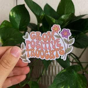Wachsen positive Gedanken Vinyl Aufkleber