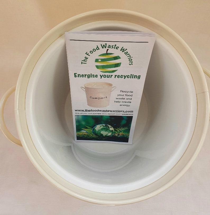 Country Cottage Compost Kitchen Food Waste Caddy Bin Bucket Etsy