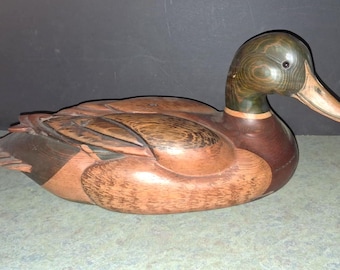 Tom Taber Wooden Mallard - Etsy