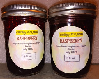 Lot of 2 Raspberry Jam 8 oz. jars