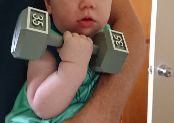 Baby Dumbbell Etsy Nederland