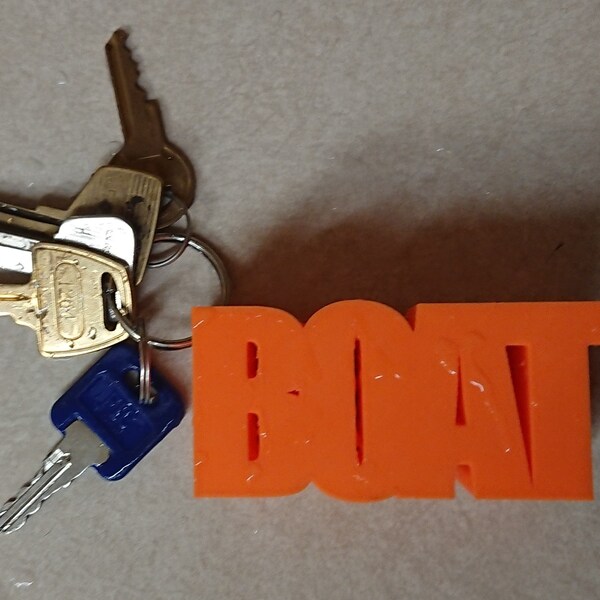Floating Boat Keychain Etsy