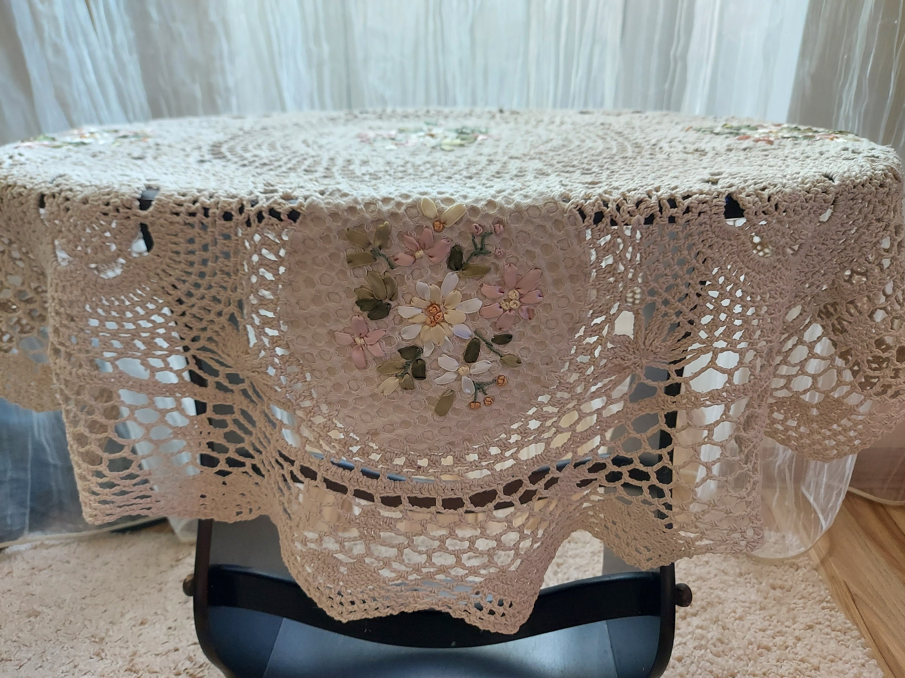 Vintage tablecloth Etsy