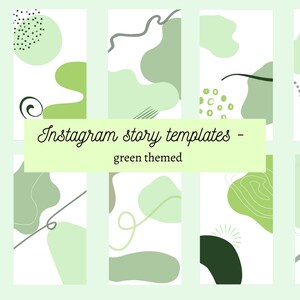 Instagram Story Back Ground Modèles - 10 Pack Green