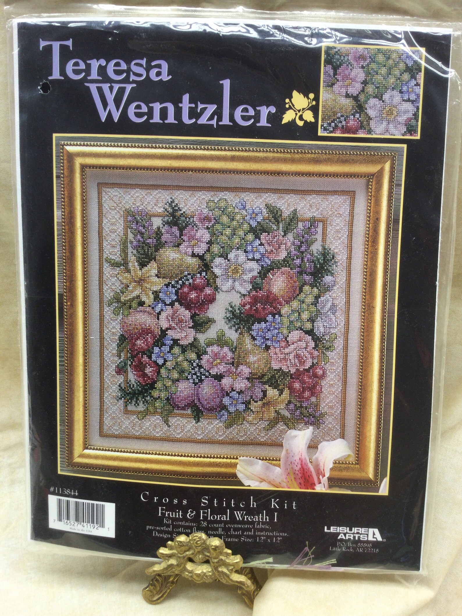 Teresa Wentzler 11384 Fruit & Floral Wreath Cross Stitch Kit Etsy