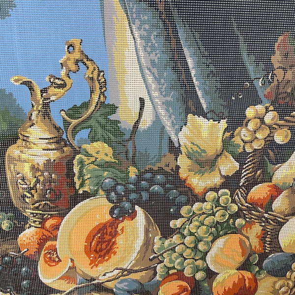 Margot Creations of Paris Composition De Fruits Painted Tapestry Needlepoint Canvas