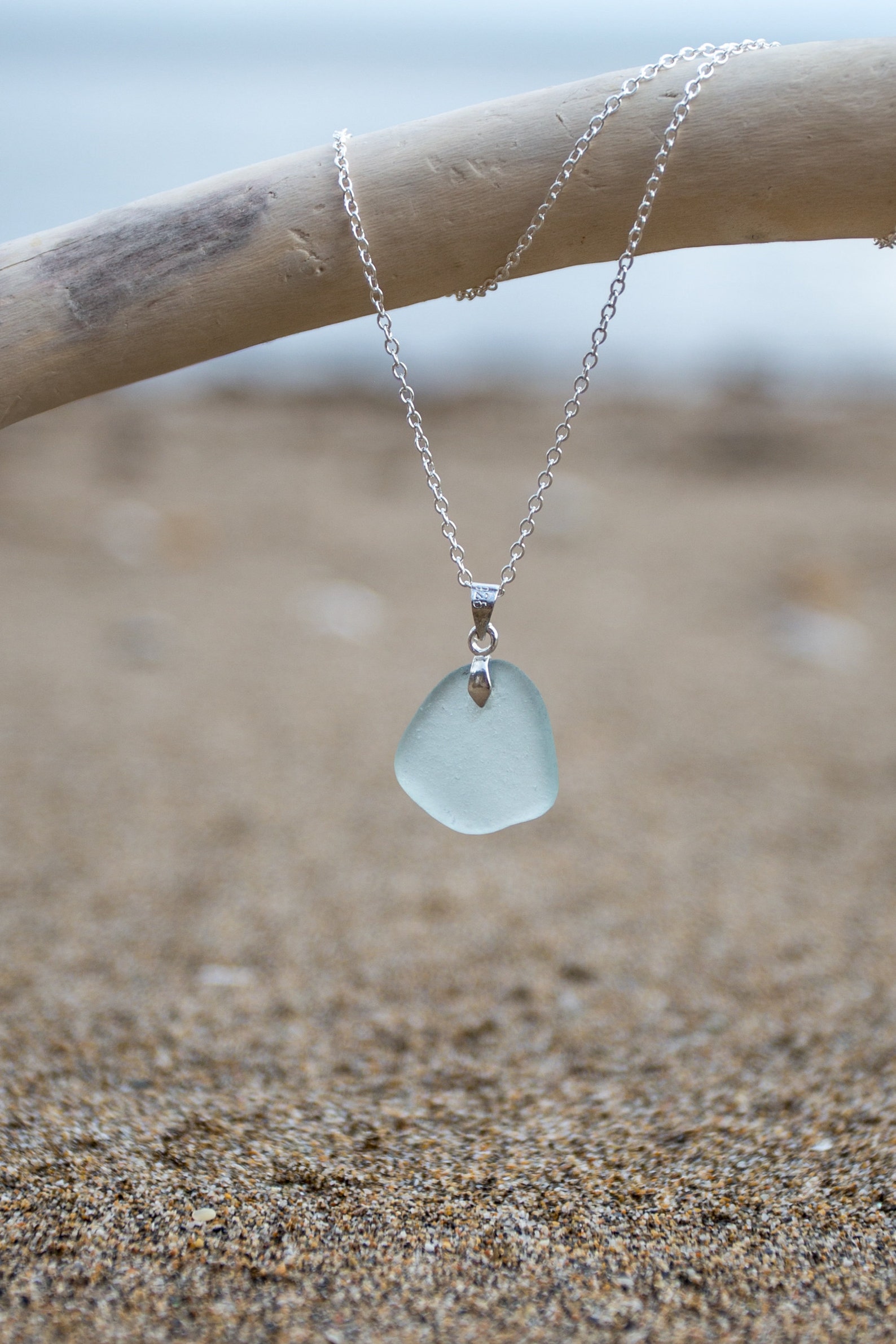Sea Glass Necklace Cornish Sea Glass Jewellery Sea Glass Etsy