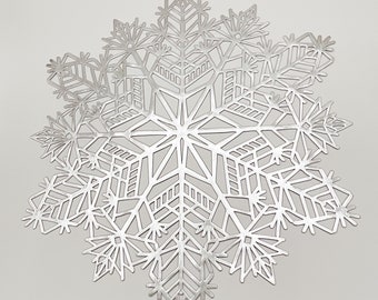 XL placemat star 34 cm placemat table mat silver plate mat star snowflake
