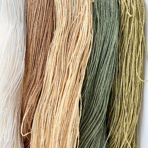 Paper cord for napkins decoration brown cognac white yellow olive green cognac decoration I table decoration | wedding | Baptism | engagement