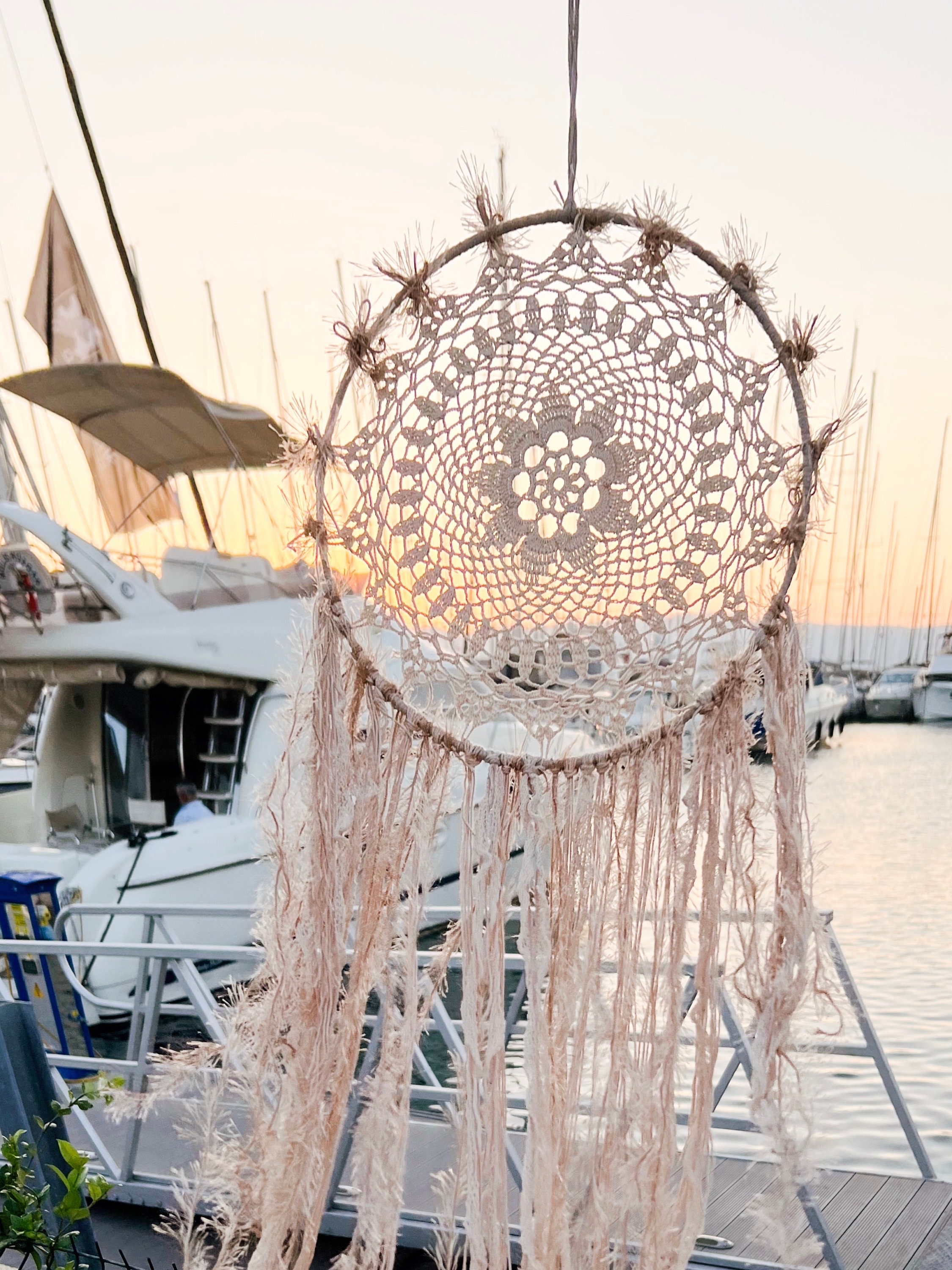 XXL Luxury Dream Catcher Large Lace Handmade / BOHO Wedding