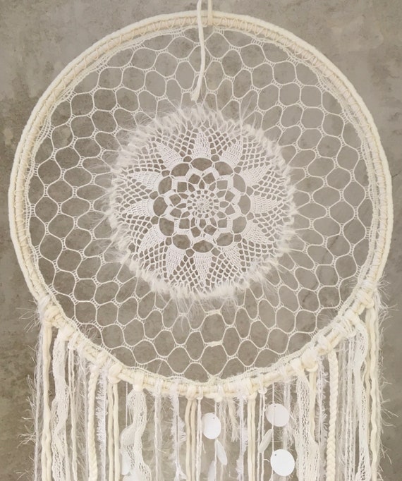 XXL Dream Catcher Crochet White XXL Dream Catcher Crochet White