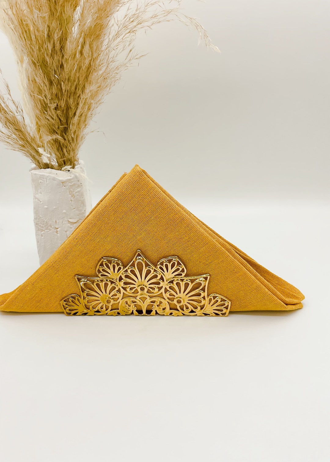 Napkin Holder Gold Napkin Stand Gold Baroque Table Decoration Etsy