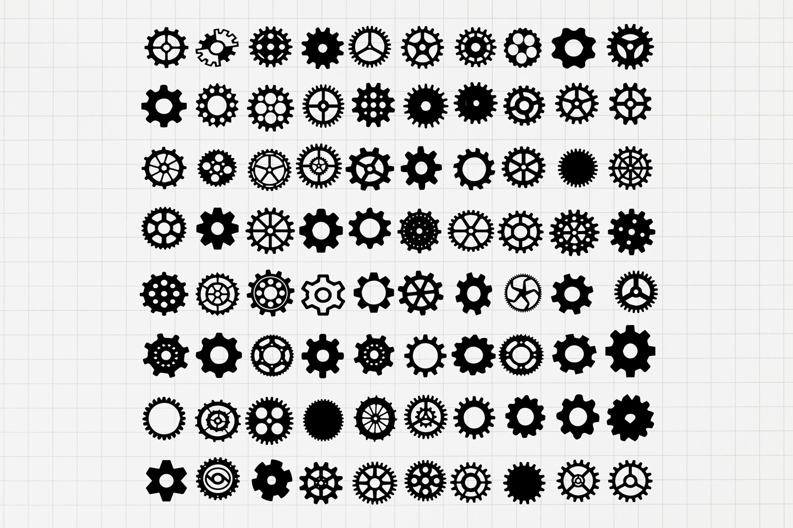 Gears SVG Bundle Gear Cog SVG File for Cricut Digital Download - Etsy ...