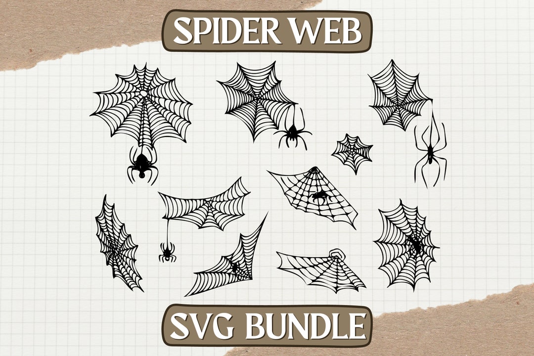 Spider Web SVG Bundle 10 Svg Spiders Cut Files for Cricut - Etsy