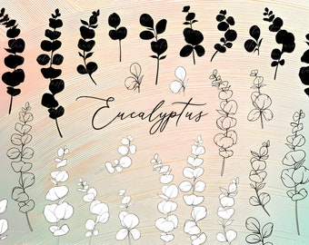 Eukalyptus SVG Bundle - 45 Eukalyptus Pflanzen-Svg-Dateien für Cricut