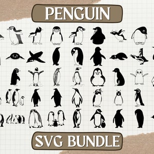 Penguin SVG Bundle - Perfect for Cricut, Silhouette Penguin Collection