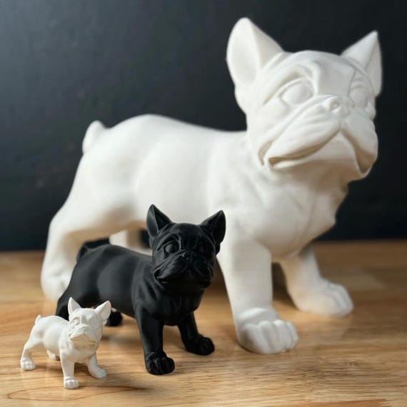 French Bulldog STL File | 3D Printer Model for Dog Lovers | DIY Home Decor & Gift Idea | Instant Download