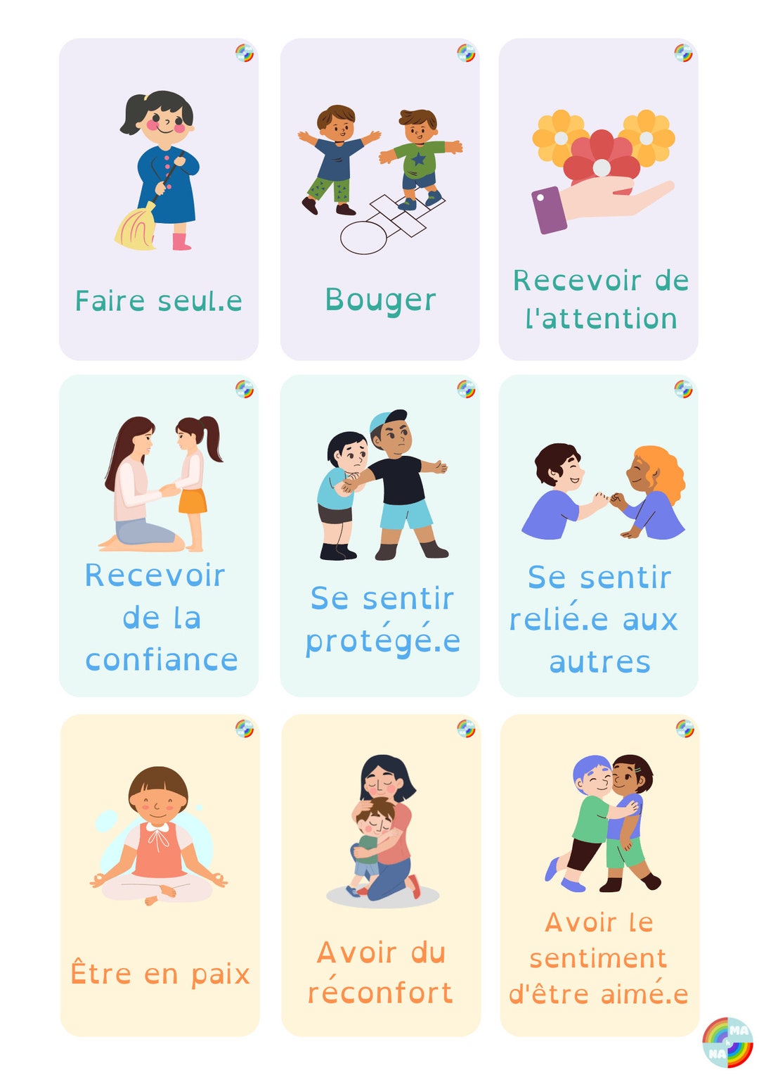 54 Cards to Express Needs - Etsy