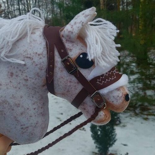 Black and White Hobby Horse Bridle bridle for a Stick Horse Etsy