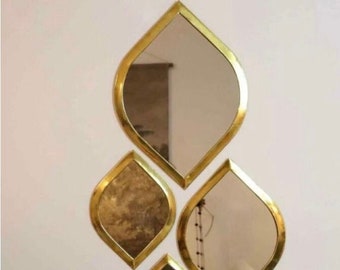 Moroccan Eye Mirror (Brass), Eye Mirror Gold, Unique Gift, Wall Mirrors, Brass Mirror Wall, Bathroom Mirror, Mirror Wall Decor ByMikwi.